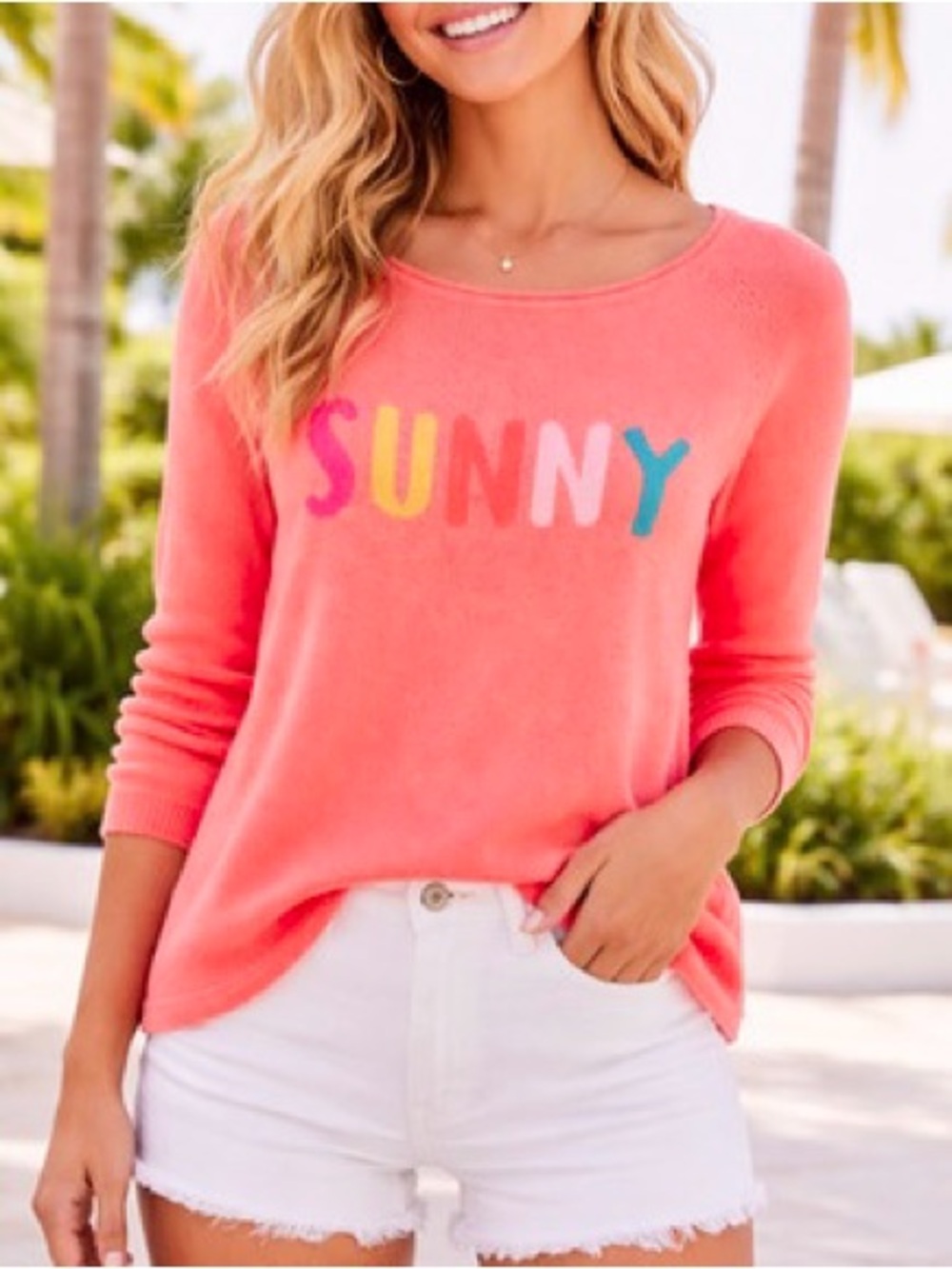 Lilly Pulitzer Danette Sunny Pullover Sweater in Papaya Punch